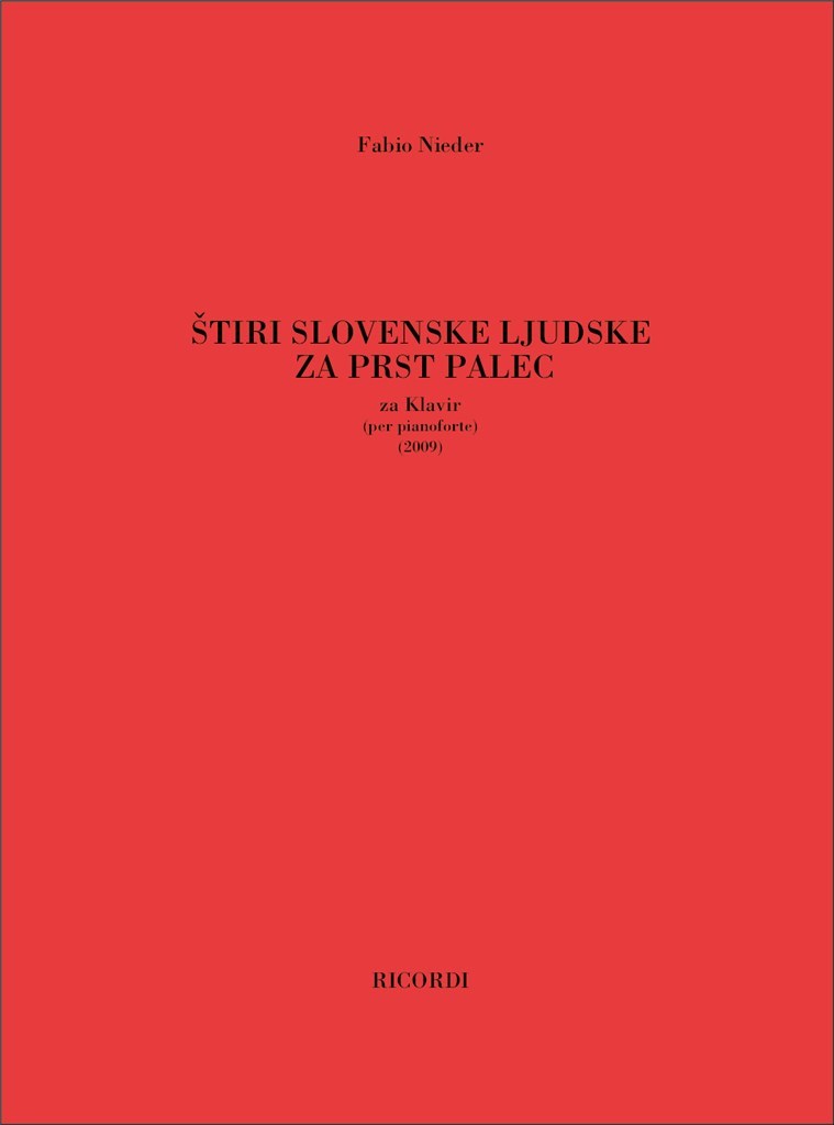 Stiri Slovenski Ljudske Za Prst Palec